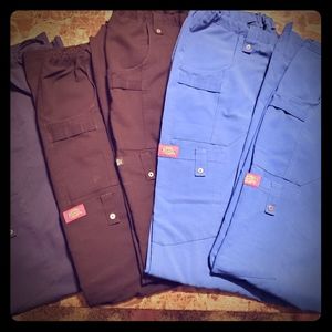 5 pairs Dickies XL scrub pants